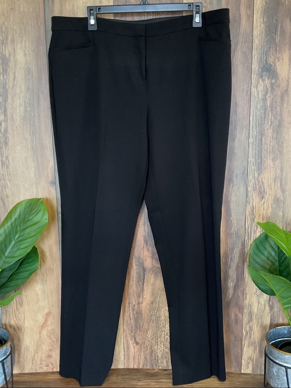 Alfani Black Straight-Leg Women's Trousers 16 W492